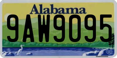 AL license plate 9AW9095