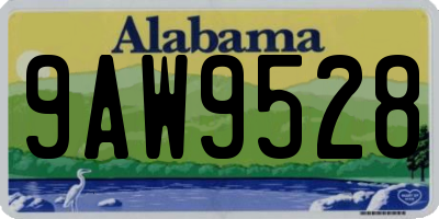 AL license plate 9AW9528