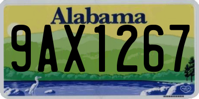 AL license plate 9AX1267