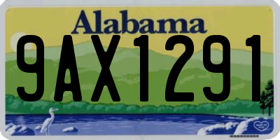 AL license plate 9AX1291