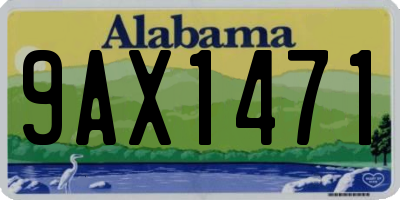 AL license plate 9AX1471