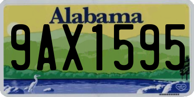 AL license plate 9AX1595