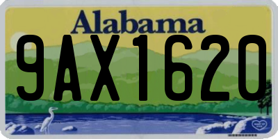 AL license plate 9AX1620