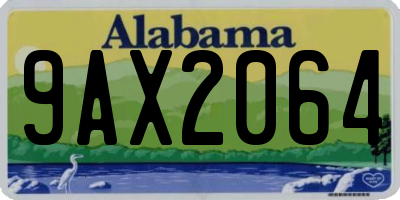 AL license plate 9AX2064
