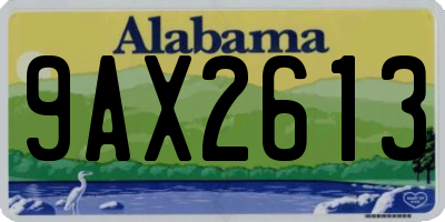 AL license plate 9AX2613