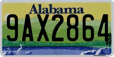 AL license plate 9AX2864