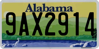AL license plate 9AX2914