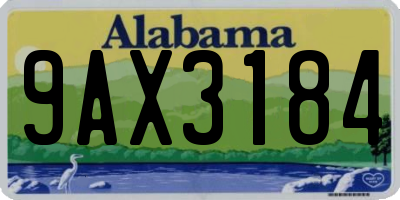 AL license plate 9AX3184