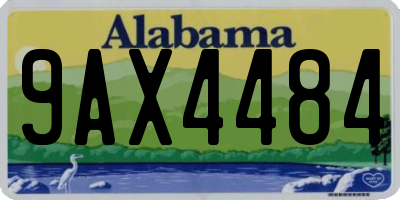 AL license plate 9AX4484