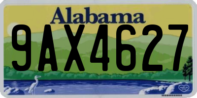 AL license plate 9AX4627
