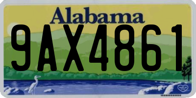 AL license plate 9AX4861