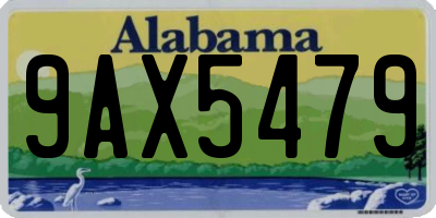 AL license plate 9AX5479