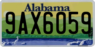AL license plate 9AX6059