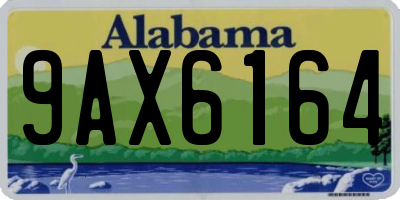 AL license plate 9AX6164