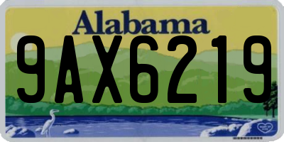 AL license plate 9AX6219