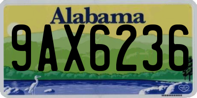 AL license plate 9AX6236