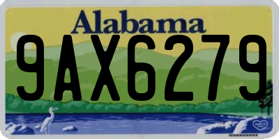 AL license plate 9AX6279