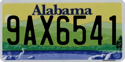 AL license plate 9AX6541
