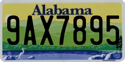 AL license plate 9AX7895