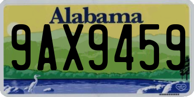 AL license plate 9AX9459