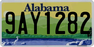 AL license plate 9AY1282