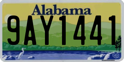 AL license plate 9AY1441