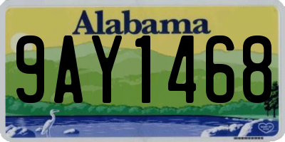 AL license plate 9AY1468