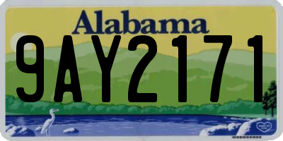 AL license plate 9AY2171