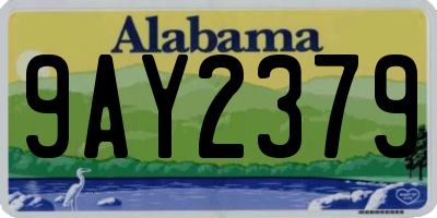 AL license plate 9AY2379