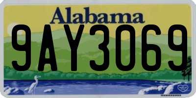AL license plate 9AY3069