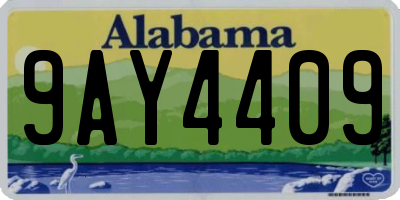 AL license plate 9AY4409