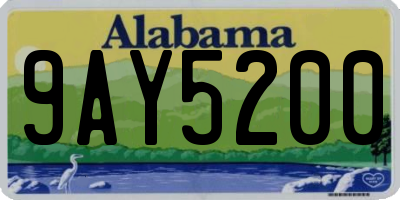 AL license plate 9AY5200