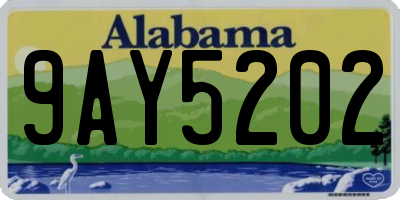 AL license plate 9AY5202