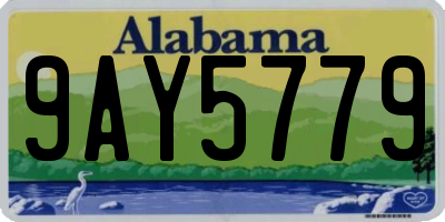 AL license plate 9AY5779