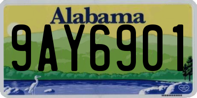 AL license plate 9AY6901