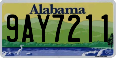 AL license plate 9AY7211