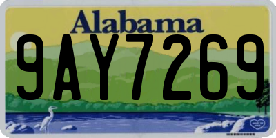 AL license plate 9AY7269