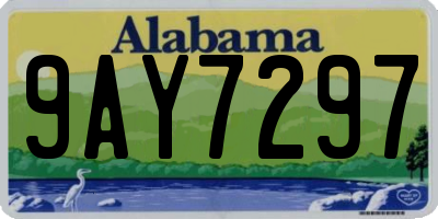 AL license plate 9AY7297