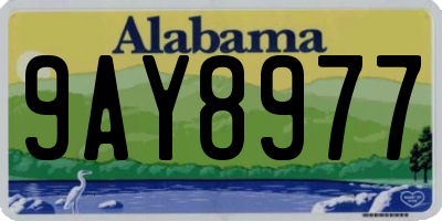 AL license plate 9AY8977