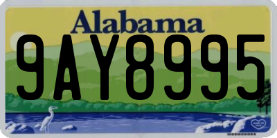 AL license plate 9AY8995