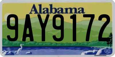 AL license plate 9AY9172