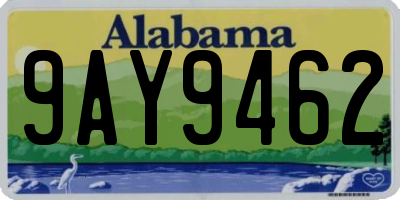 AL license plate 9AY9462