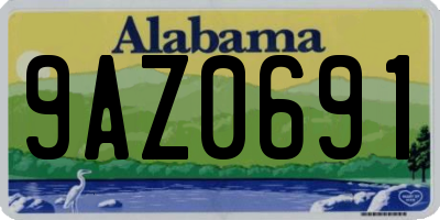 AL license plate 9AZ0691