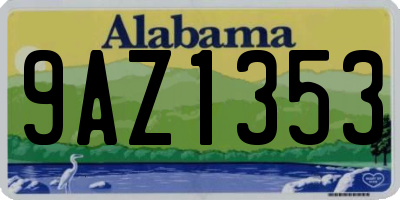 AL license plate 9AZ1353