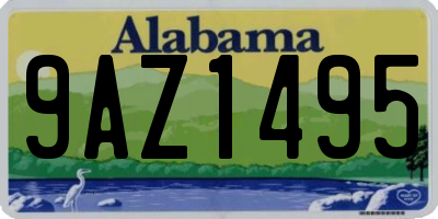 AL license plate 9AZ1495
