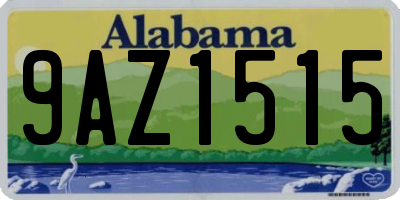 AL license plate 9AZ1515