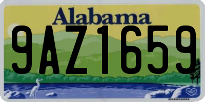 AL license plate 9AZ1659