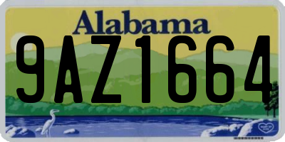 AL license plate 9AZ1664