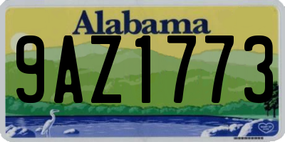AL license plate 9AZ1773