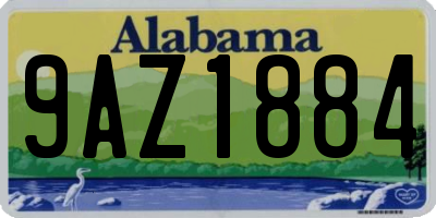 AL license plate 9AZ1884